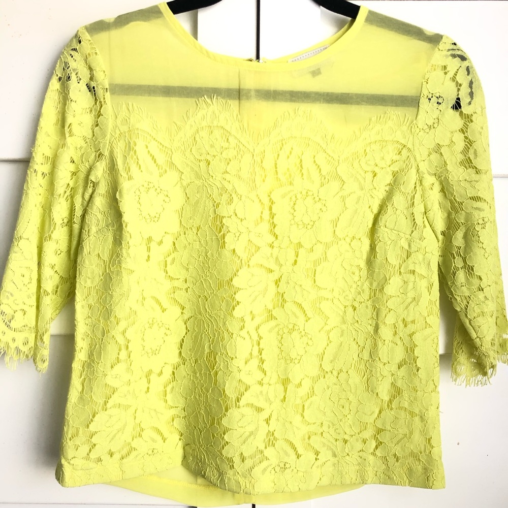 Lace and Chiffon Top